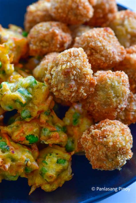 manong boso|Veggie Balls with Manong Sauce .